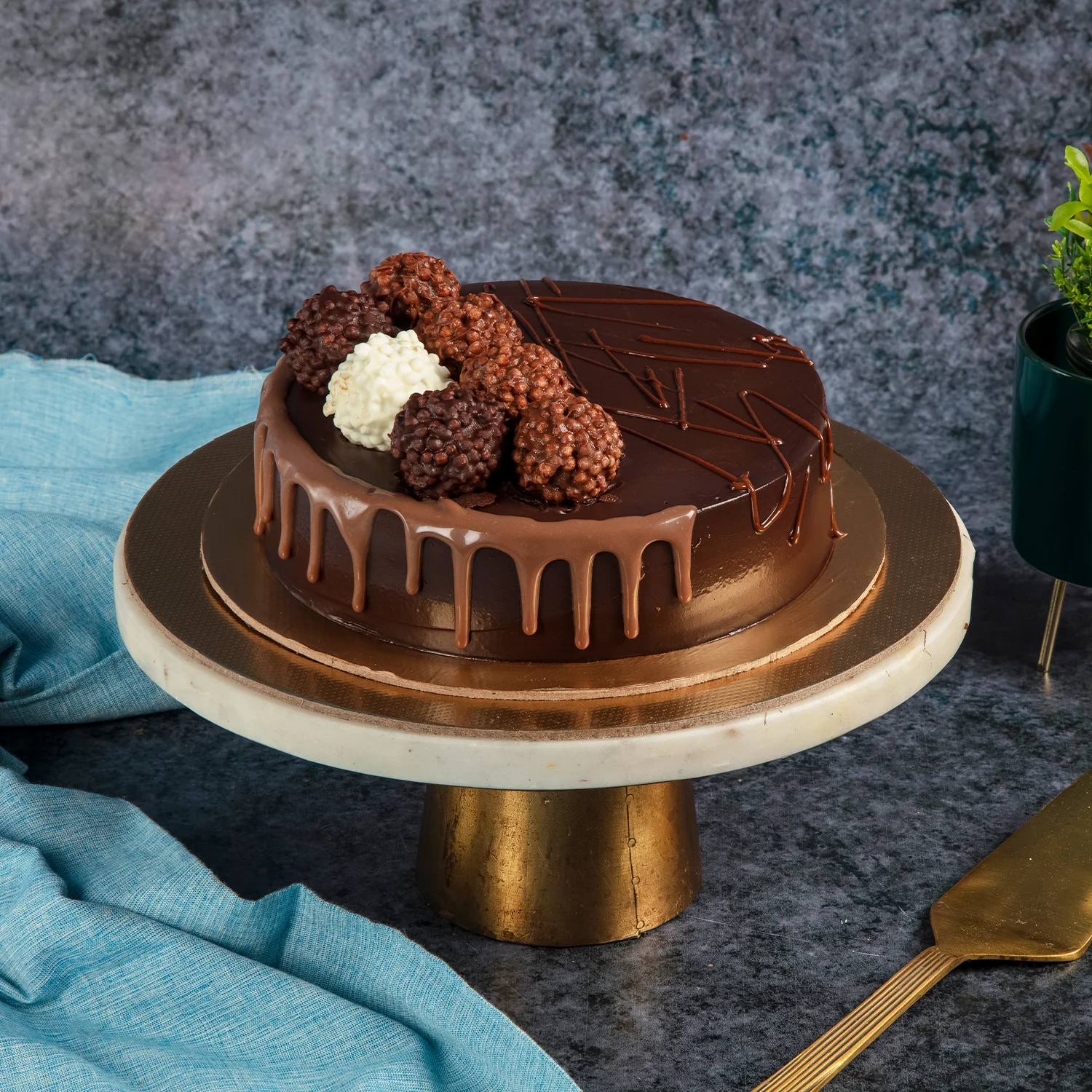 2_747d9d2b-9408-4c70-82e0-81dd39710399 Chocolate Truffle Delicious Cake - Image 1